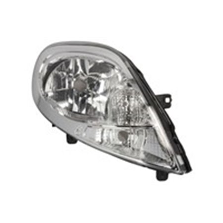 TYC 20-1099-35-2 - Headlamp R (H4, electric, without motor, insert colour: chromium-plated, indicator colour: white) fits: NISSA