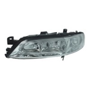 TYC 20-5750-18-2 - Headlamp L (H7/H7, electric, without motor, insert colour: chromium-plated) fits: OPEL VECTRA B