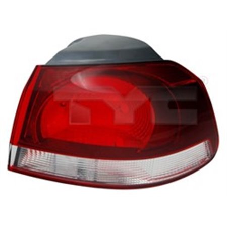TYC 11-11433-11-2 - Rear lamp R (external, indicator colour white, glass colour smoked) fits: VW GOLF VI Hatchback 10.08-11.13