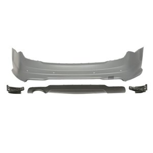 BLIC 5506-00-3518959KP - Bumper (rear, AMG STYLING, with parking sensor holes, for painting, with a cut-out for exhaust pipe: on