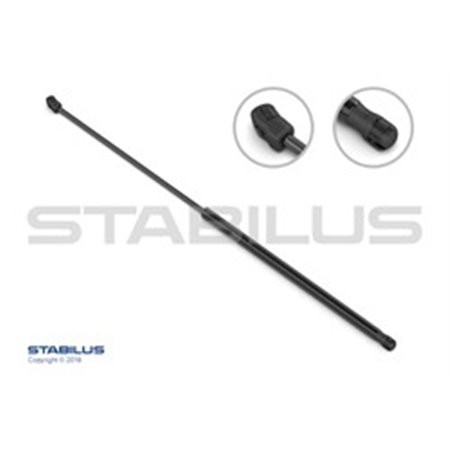 STABILUS 857538 - Gas spring trunk lid L/R max length: 500,5mm, sUV:185,5mm fits: NISSAN 370Z COUPE 06.09-