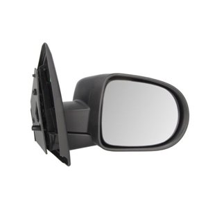 BLIC 5402-09-2002118P - Side mirror R (electric, embossed, with heating, chrome, with temperature sensor) fits: RENAULT CLIO III