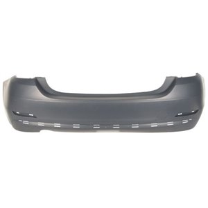 BLIC 5506-00-0070956PP - Bumper (rear, LUXURY/MODERN/SPORT, with rail holes, for painting, with a cut-out for exhaust pipe: on t