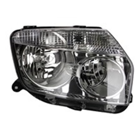 TYC 20-12477-05-2 - Headlamp R (H1/H7, mechanical, without motor, insert colour: chromium-plated) fits: DACIA DUSTER 04.10-09.13