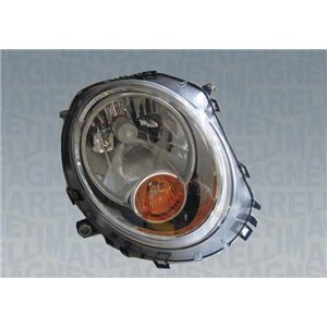 MAGNETI MARELLI 710301225302 - Headlamp R (halogen, H4/PY21W, electric, with motor, insert colour: chromium-plated, indicator co