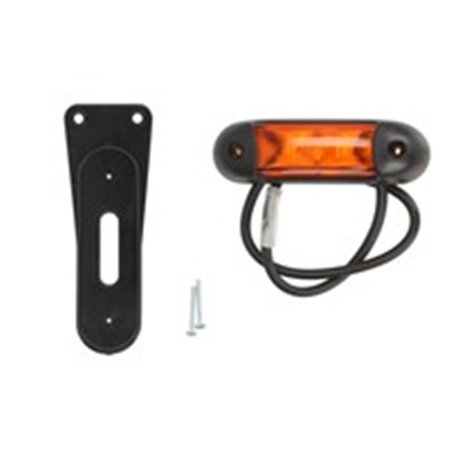 TRUCKLIGHT SM-UN095 - Indicator lamp, side L/R (glass colour: orange, LED, size: 48,4x138,7x37,5 mm. surface wire 2x0,75 0,5m)