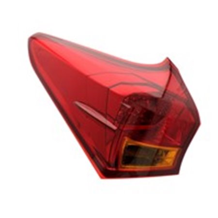 TYC 11-12554-01-2 - Baklykta L (extern, LED, blinkers färg orange, glasfärg röd) passar: TOYOTA AURIS E18 Stationcar