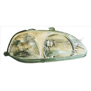 TYC 20-3184-11-2 - Headlamp L (H4, electric, without motor) fits: HONDA CIVIC VI HB/SDN, Hatchback / Saloon 09.94-04.98