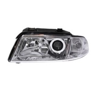 TYC 20-0006-05-2 - Headlamp L (H7/H7, electric, without motor, insert colour: chromium-plated) fits: AUDI A4 B5 12.98-09.01