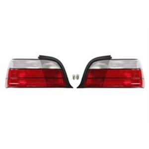 DEPO 444-1908P-UE-CR - Rear lamp (P21/4W/P21W/R10W, indicator colour transparent, glass colour red) fits: BMW 3 E36 Cabriolet / 