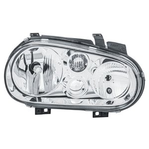 HELLA 1EJ 007 700-081 - Headlamp R (halogen, H1/H7/PY21W/W5W, electric, without motor, insert colour: chromium-plated, indicator