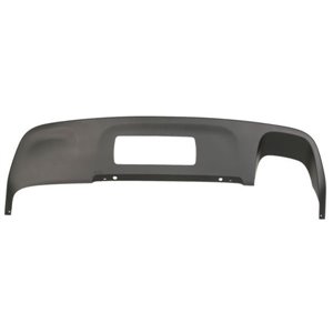 BLIC 5511-00-3217220P - Bumper valance rear Bottom (USA version; wide cut-out for exhaust system; with towbar hole, for painting