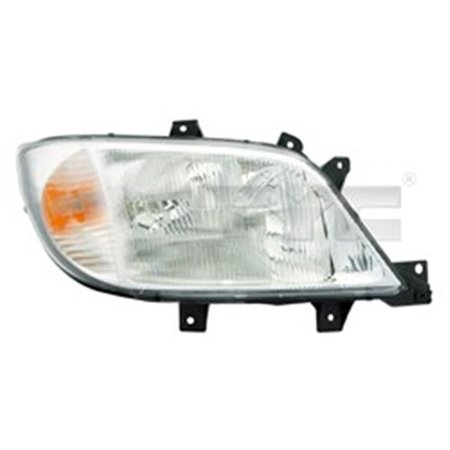 TYC 20-0495-15-2 - Headlamp R (2*H1/H7, electric, without motor, insert colour: silver) fits: MERCEDES SPRINTER 901, 902, 903, 9