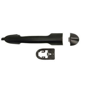6010-07-030420LPPP Door handle front/rear L (external, black/for painting) fits: FIA