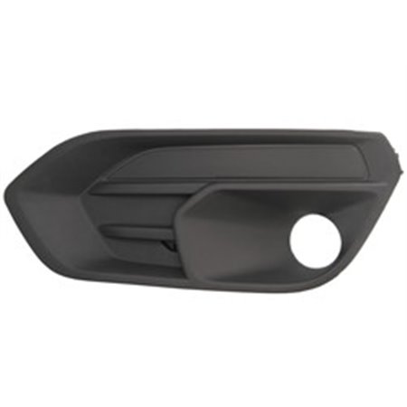 5703-05-3084997P Front bumper cover L (with fog lamp holes, plastic, black) fits: 