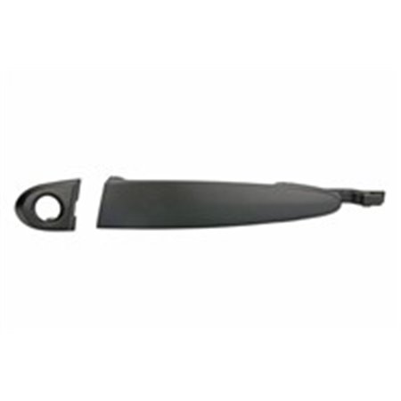 80/742 Door handle front L (external, with lock hole, black) fits: BMW 3