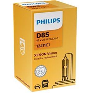 PHILIPS 12411C1 - Light bulb (Cardboard 1pcs) D8S 42V 25W PK32D-1 Vision