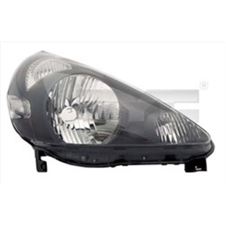 TYC 20-0444-05-2 - Headlamp L (H4, electric, without motor, insert colour: black) fits: HONDA JAZZ II 03.02-07.08