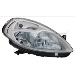 TYC 20-11668-05-2 - Headlamp L (H3/H7, electric, with motor, insert colour: chromium-plated) fits: LANCIA YPSILON