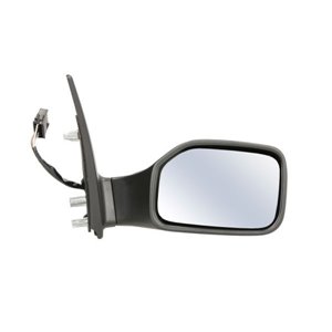 BLIC 5402-04-1121288P - Side mirror R (electric, embossed, with heating, under-coated) fits: PEUGEOT 106 08.91-07.04