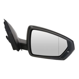 BLIC 5402-04-1984362P - Side mirror R (electric, embossed, with heating) fits: VW POLO VI AW 09.17-
