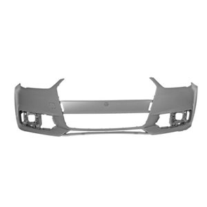 BLIC 5510-00-0047900P - Bumper (front, with a tow hitch plug, for painting) fits: AUDI A1 8X 01.15-06.18