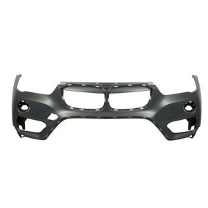 BLIC 5510-00-0082900P - Bumper (front/top, with base coating, with parking sensor holes, for painting) fits: BMW X1 F48 09.15-07