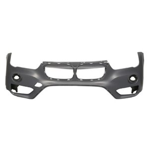 BLIC 5510-00-0082903P - Bumper (front/top, with base coating, for painting) fits: BMW X1 F48 09.15-07.19
