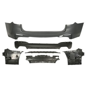 BLIC 5506-00-0062951KP - Bumper (rear, M-PAKIET, for painting, with a cut-out for exhaust pipe: double; two) fits: BMW 3 E90, E9