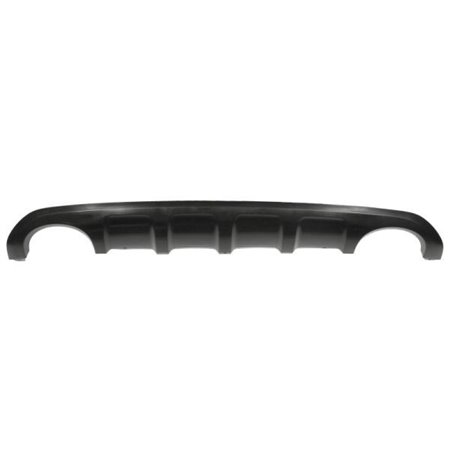 BLIC 5511-00-3296970P - Bumper valance rear (with hole for two exhaust pipes, black, with a cut-out for exhaust pipe: two) fits: