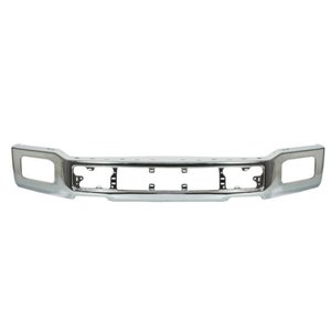 BLIC 5510-00-2593903P - Bumper (front, with fog lamp holes, chrome) fits: FORD F-SERIES XIII 01.17-05.20