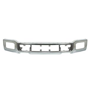 5510-00-2593903P Bumper (front, with fog lamp holes, chrome) fits: FORD F SERIES X