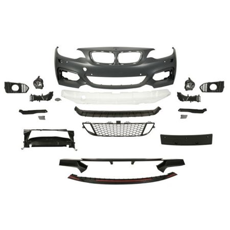 BLIC 5510-00-0069906KP - Bumper (front, M PERFORMANCE, complete, with fog lamp holes, with headlamp washer holes, with parking s