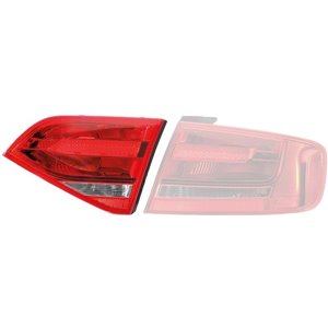 HELLA 2TZ 009 687-111 - Rear lamp L (inner, P21W/W16W, glass colour red/transparent, with fog light, reversing light) fits: AUDI