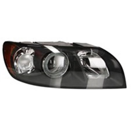 DEPO 773-1118R-LD7M2 - Headlamp R (H7/HB3, electric, with motor, insert colour: black, indicator colour: yellow) fits: VOLVO S40