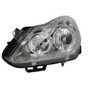 TYC 20-1154-05-2 - Headlamp L (H1/H7, electric, with motor, insert colour: chromium-plated) fits: OPEL CORSA D