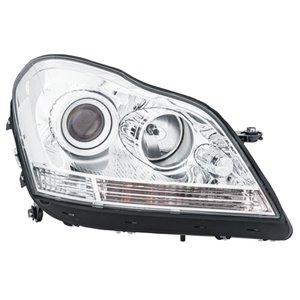 HELLA 1EL 263 400-021 - Headlamp R (halogen, H7/H7/PY21W/W5W/WY5W, electric, with motor, insert colour: chromium-plated) fits: M