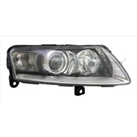 TYC 20-11429-05-2 - Headlamp R (D2S/P21W, electric, with motor, insert colour: black/chromium-plated) fits: AUDI A6 C6 05.04-08.