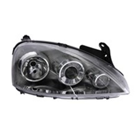 TYC 20-0423-05-2 - Headlamp R (H7/H7, electric, with motor, insert colour: chromium-plated) fits: OPEL COMBO TOUR, COMBO/MINIVAN