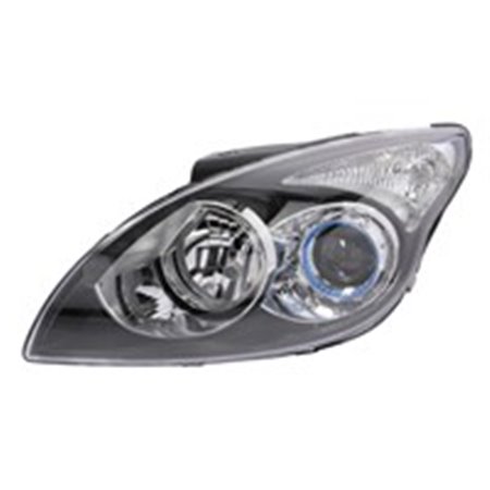 TYC 20-12278-15-2 - Headlamp L (H1/H7, electric, with motor, insert colour: black) fits: HYUNDAI i30 FD 10.07-06.12