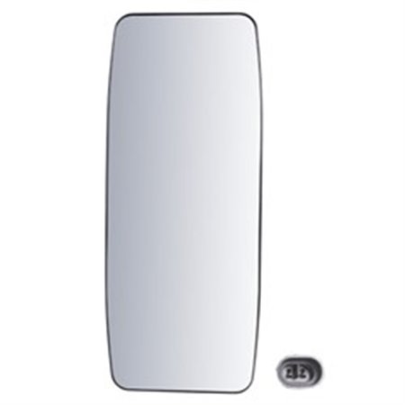 FE102075 Side mirror R, with heating, length: 409mm, width: 168mm fits: IR