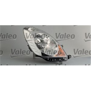 VALEO 043321 - Headlamp L (halogen, H4/W5W, electric, with motor, indicator colour: orange) fits: NISSAN NOTE E11 03.06-09.13