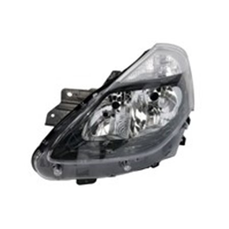 TYC 20-12052-05-2 - Headlamp L (H7/H7, electric, without motor, insert colour: black) fits: RENAULT CLIO III Ph II 06.09-11.12
