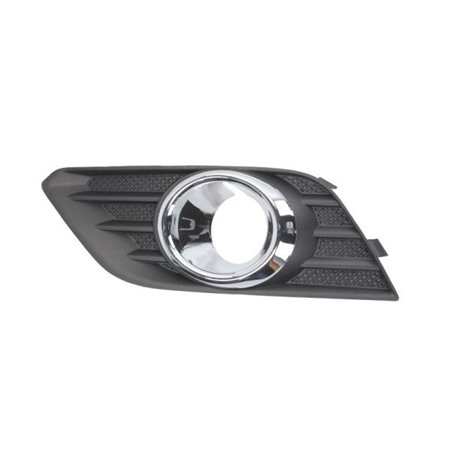 BLIC 6502-07-5029917P - Front bumper cover front L (TYP II, with fog lamp holes, black/chrome) fits: OPEL MOKKA A 06.12-09.16