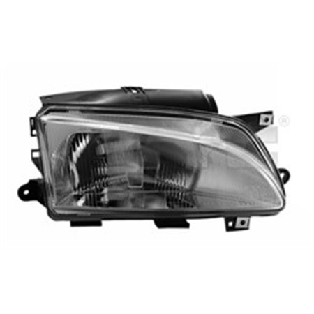 TYC 20-0466-05-2 - Headlamp L (H4, electric, without motor, insert colour: silver) fits: PEUGEOT PARTNER, PARTNER/MINIVAN