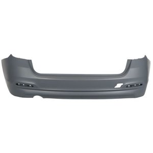 BLIC 5506-00-0063998P - Bumper (rear, version GT, for painting, with a cut-out for exhaust pipe: on the left) fits: BMW 3 F30, F