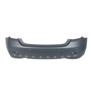 BLIC 5506-00-0070957P - Bumper (rear, LUXURY/MODERN/SPORT, with parking sensor holes, with rail holes, for painting, with a cut-