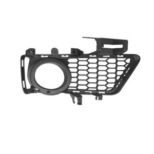 BLIC 6502-07-0063913MP - Front bumper cover front L (with fog lamp holes, plastic, black) fits: BMW 3 F30, F31, F80 10.11-05.15