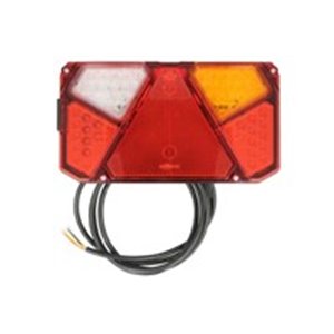 WAS 1002 W125DEP - Rear lamp R (12/24V, with indicator, with stop light, parking light, with plate lighting, triangular reflecto