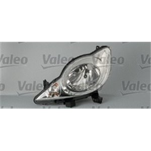 VALEO 043005 - Headlamp R (halogen, H4, electric, with motor, indicator colour: transparent) fits: PEUGEOT 107 06.05-05.12